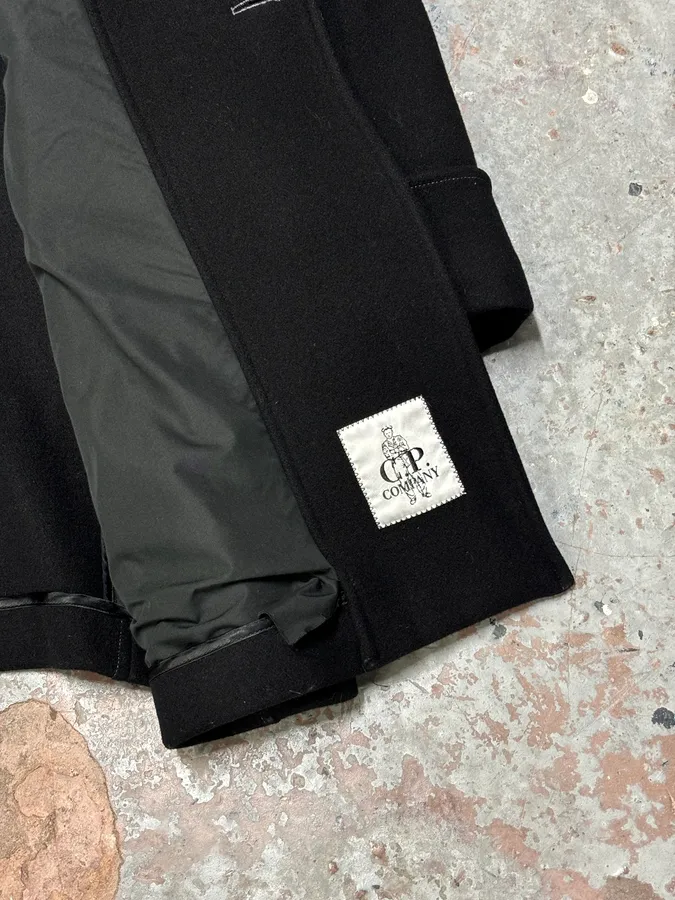 2000s C.P. Company Black Wool Double-Breasted Coat - Image 10