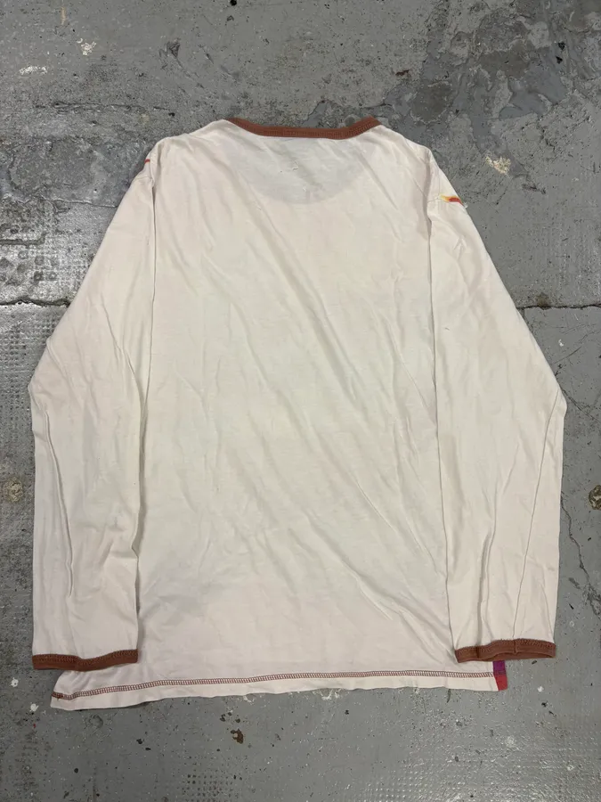 2000s Cavalli Action Man Orange Longsleeves - Image 4