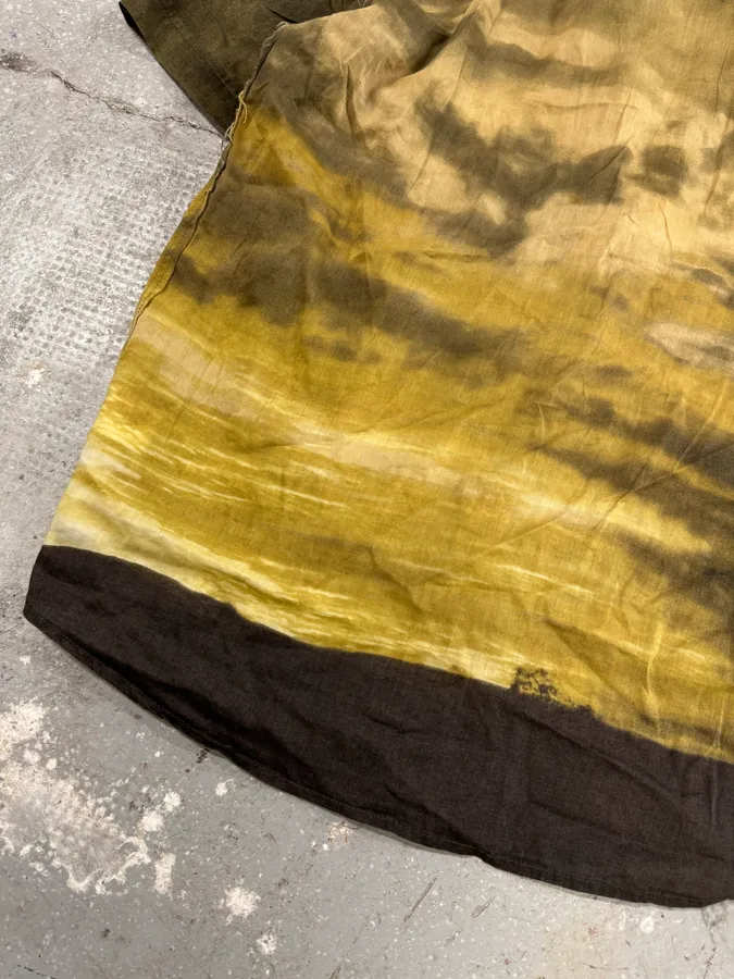 2000s Cavalli Apocalyptic Sunset Brown Faded Shirt - Image 6