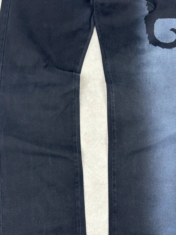 2000s Cavalli Archive Cat Navy Gradient Denim Jeans - Image 11
