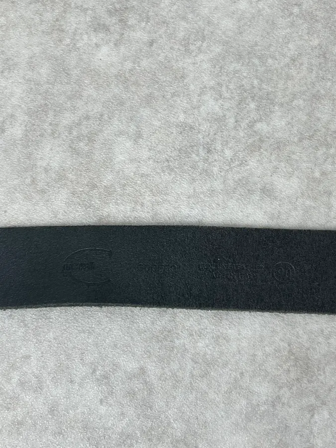 2000s Cavalli Asian Dragon Buckle Eroded Black Leather Belt - Image 7