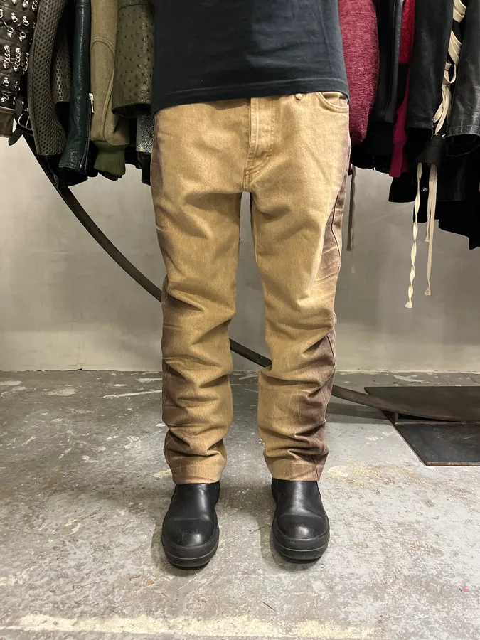2000s Cavalli Beige & Brown Gradient Pants - Image 2