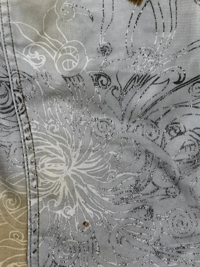 2000s Cavalli Beige Floral Buttoned Jacket - Image 9