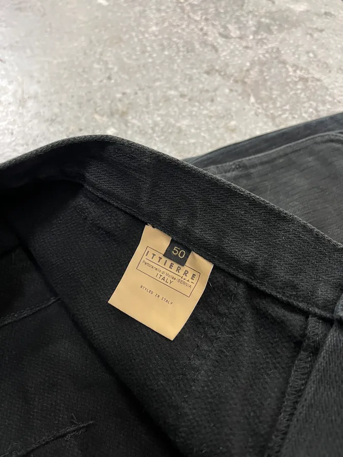 2000s Cavalli Black Cargo Flared Pants - Image 7