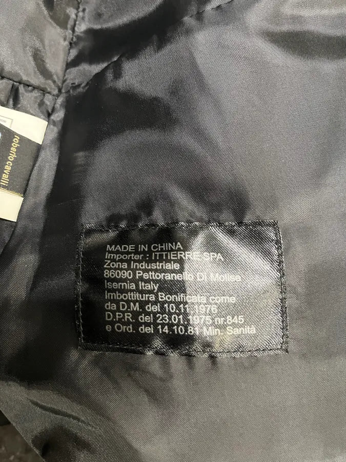 2000s Cavalli Black Harness Bondage Puffet Jacket - Image 8