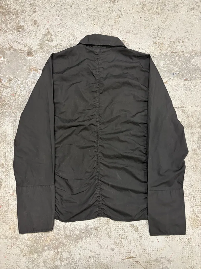 2000s Cavalli Black Pleats Shirt - Image 3