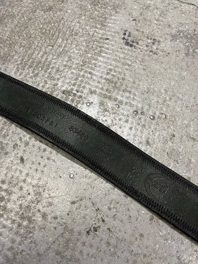 2000s Cavalli Black Pony Hair Leather Belt - Image 8