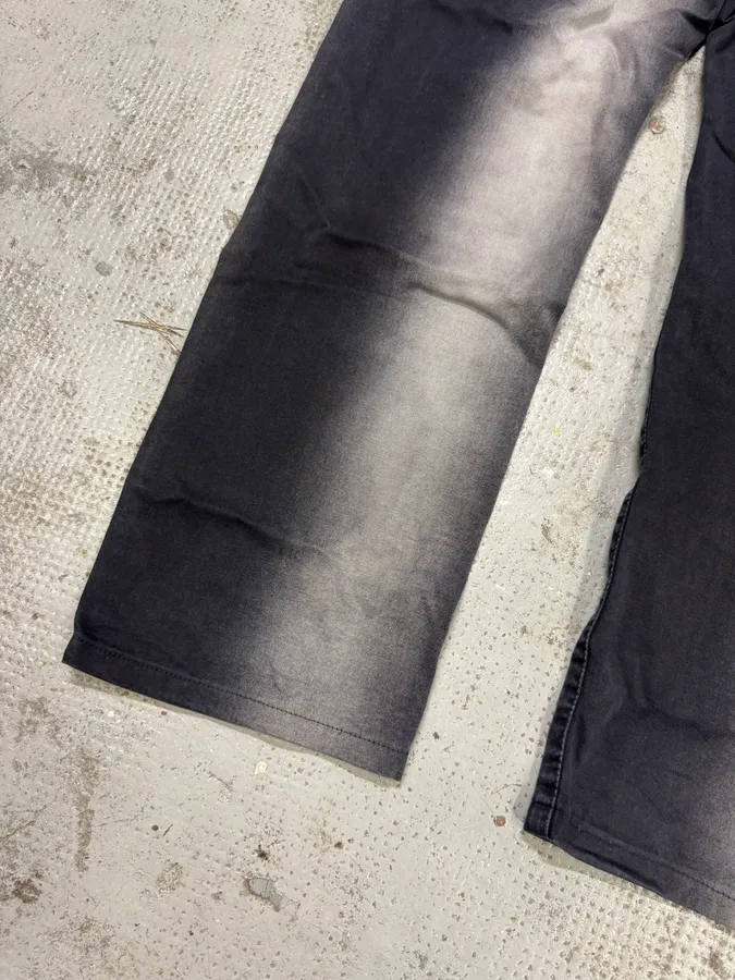 2000s Cavalli Black Vertical Gradient Pants - Image 11
