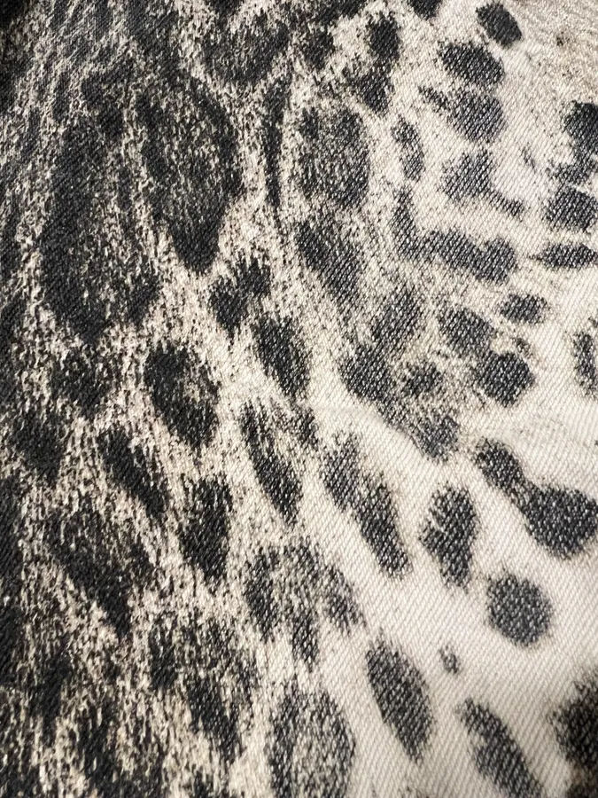 2000s Cavalli Black & White Panther Pants - Image 4