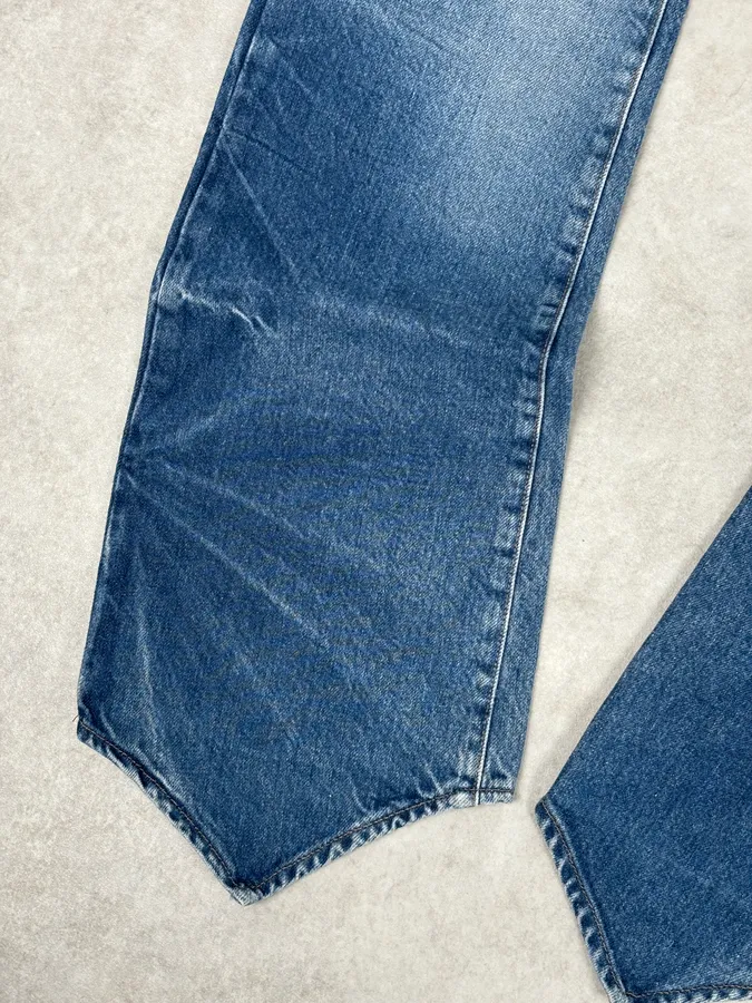 2000s Cavalli Blue Avant-Garde Gradient Denim Jeans - Image 8