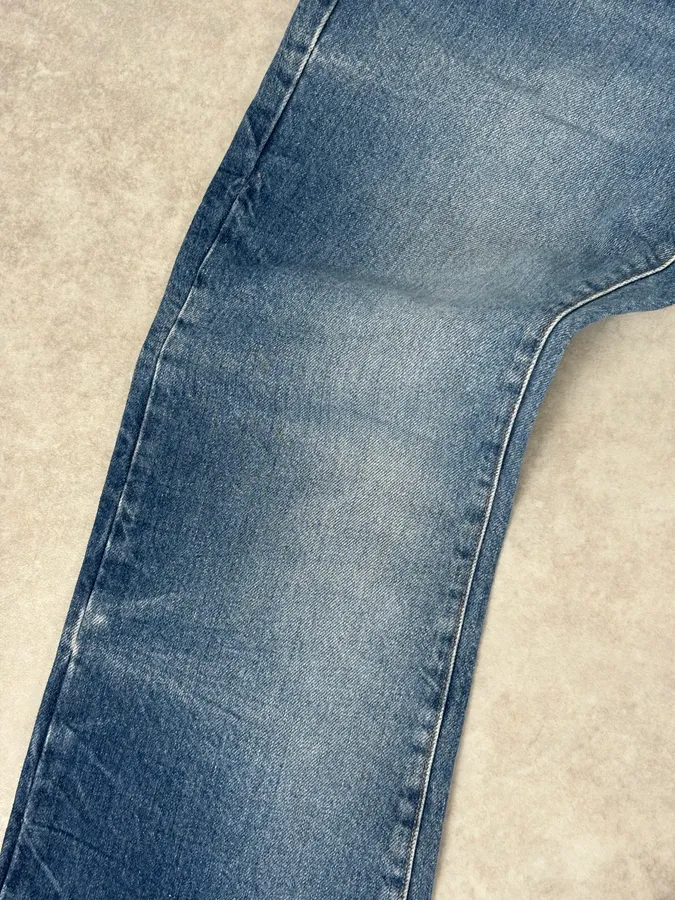 2000s Cavalli Blue Avant-Garde Gradient Denim Jeans - Image 9