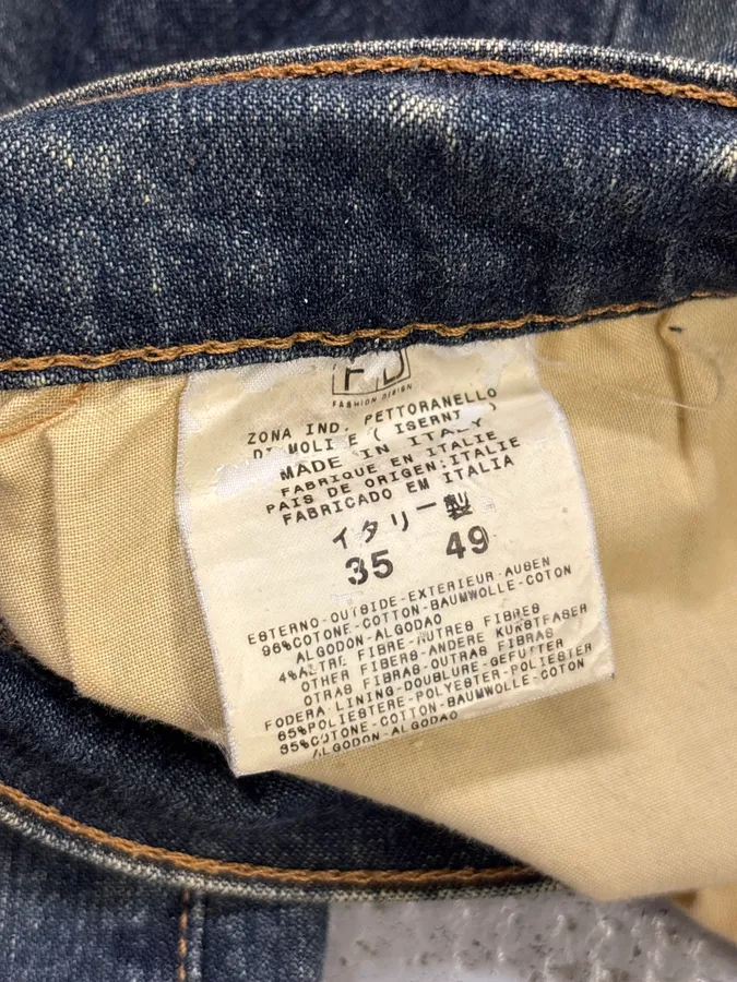 2000s Cavalli Blue Denim Washed Jeans - Image 10