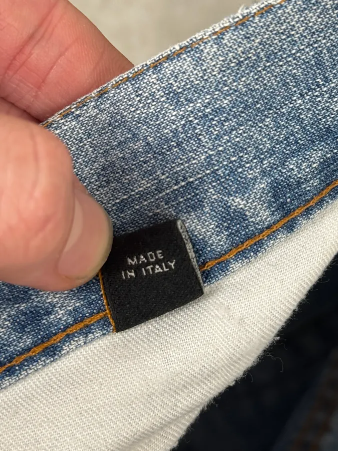 2000s Cavalli Blue Faded Destructured Pocket Denim Jeans - Image 11