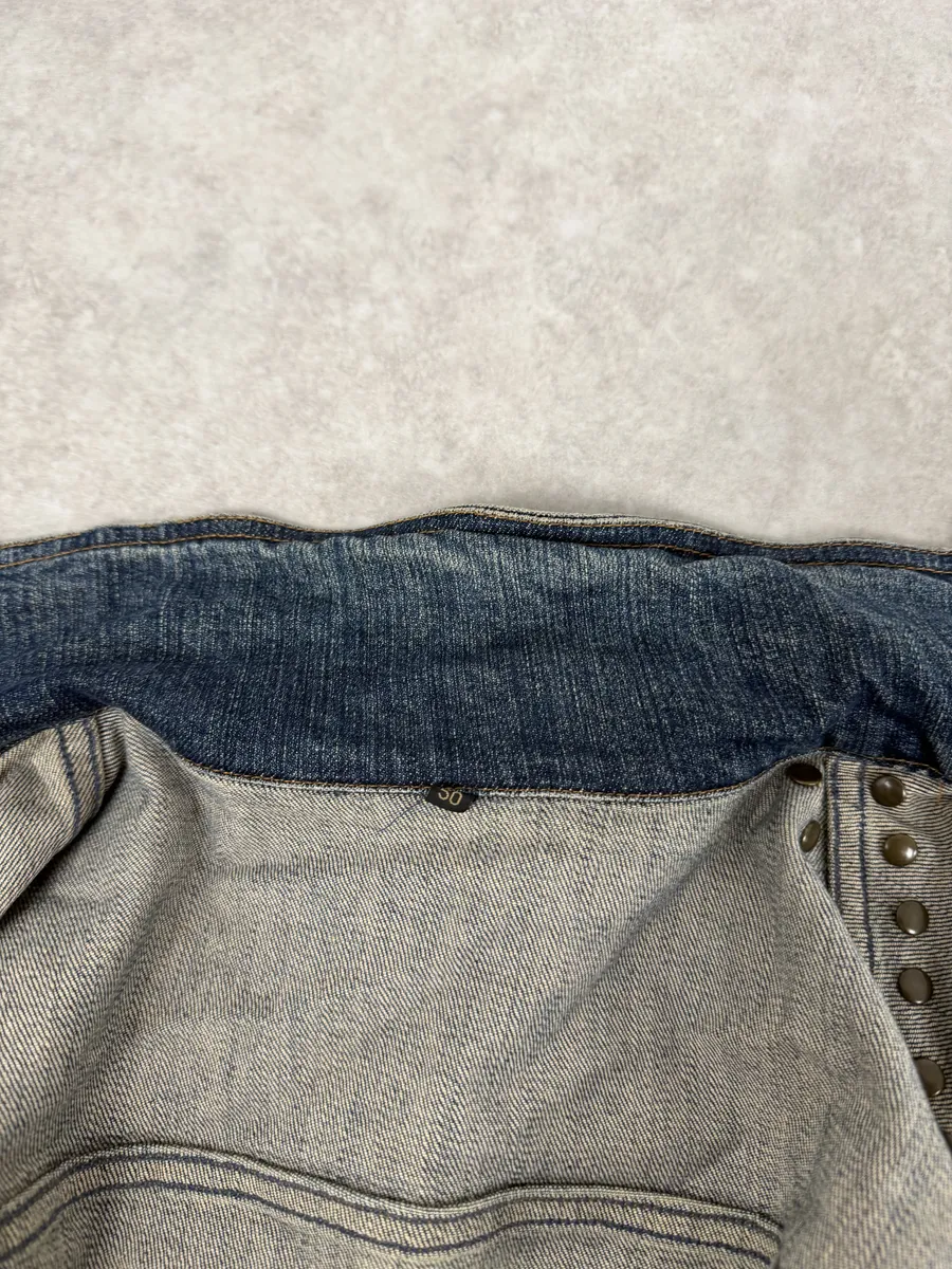 2000s Cavalli Blue Studded Denim Jacket - Image 10