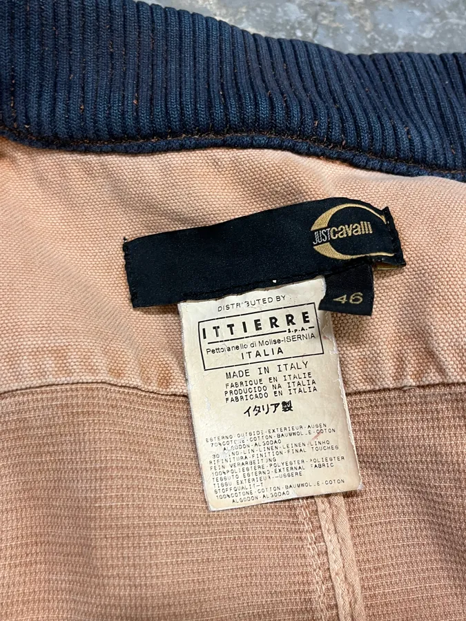 2000s Cavalli Bondage Beige Jacket - Image 10