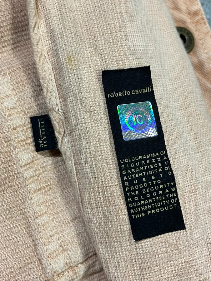2000s Cavalli Bondage Beige Jacket - Image 11