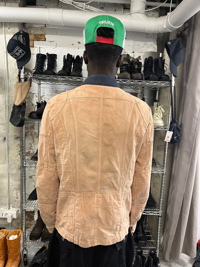 2000s Cavalli Bondage Beige Jacket - Image 3