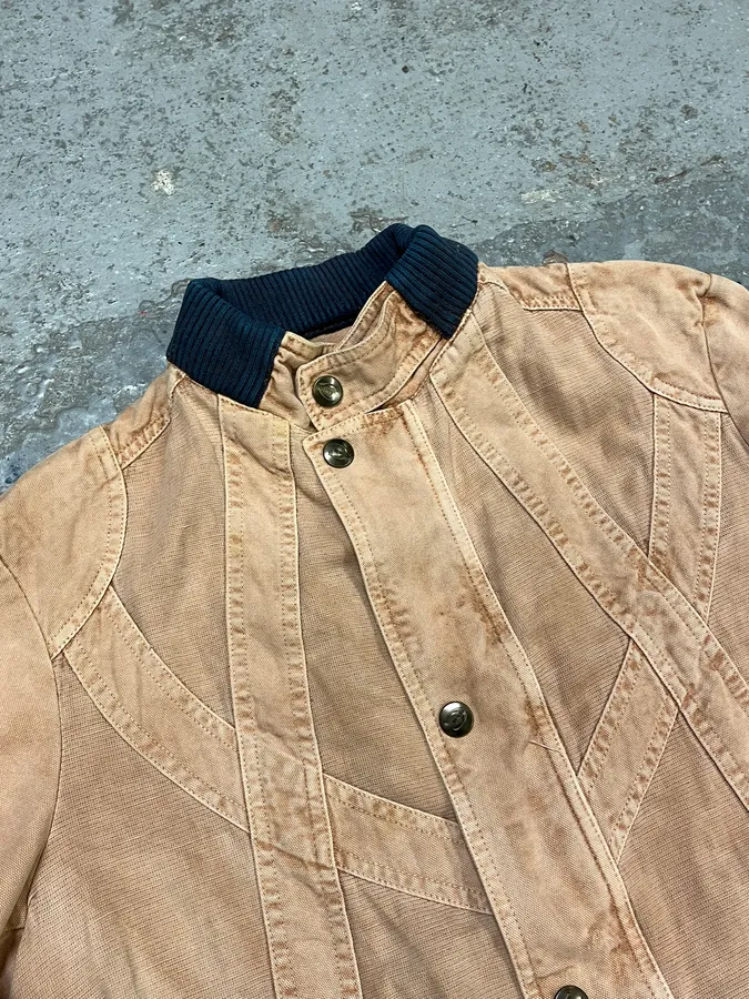 2000s Cavalli Bondage Beige Jacket - Image 5
