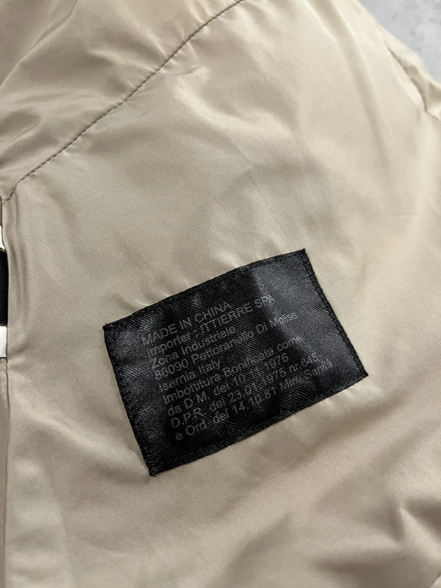 2000s Cavalli Bondage Strapped Beige Puffer Jacket - Image 10