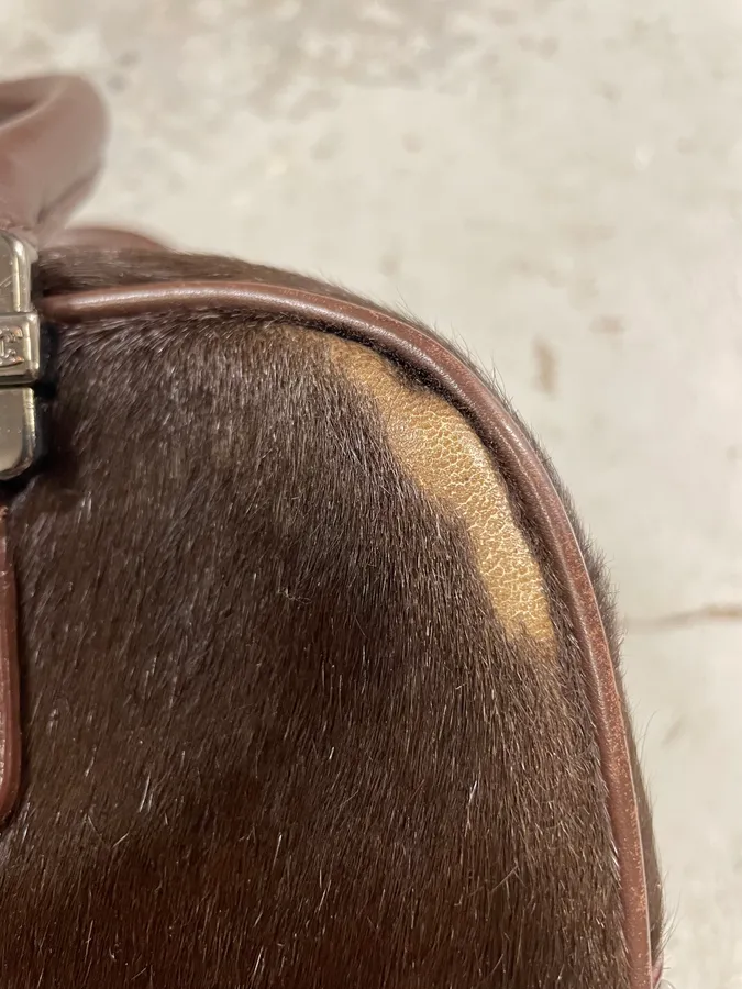 2000s Cavalli Brown Pony Hair Leather Handle Bag - Image 8