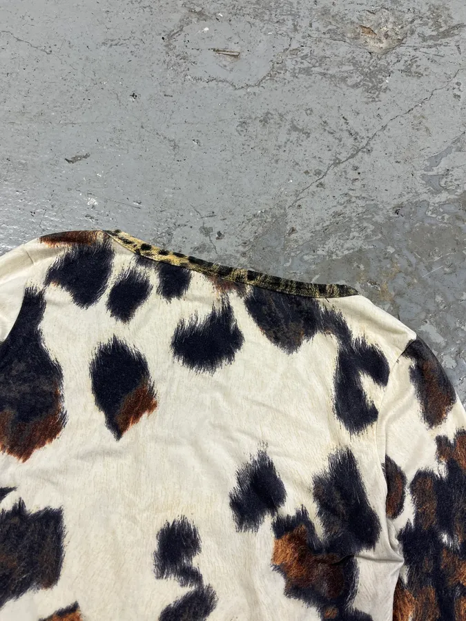 2000s Cavalli Cow Print Top Longsleeves - Image 9