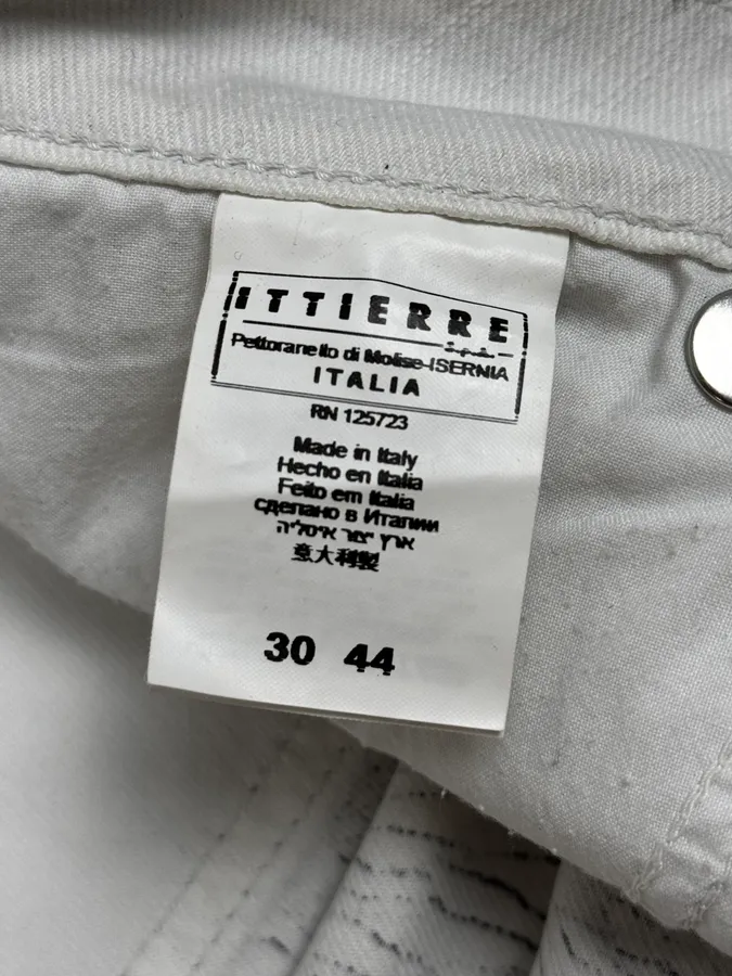 2000s Cavalli Earthquake Cracked White Print Pants - Image 9