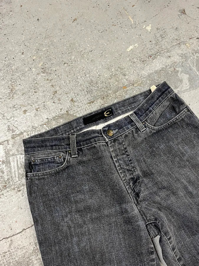 2000s Cavalli Elevated Grey Flared Pants - Image 6
