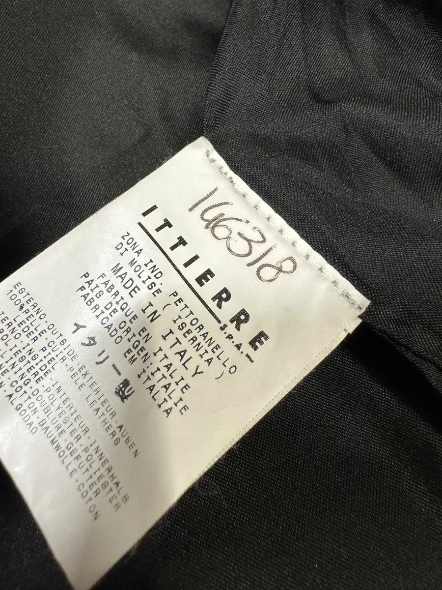 2000s Cavalli Eroded Brut Archive Trucker Leather Jacket - Image 14