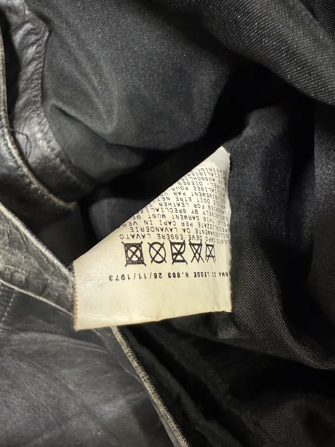 2000s Cavalli Eroded Brut Archive Trucker Leather Jacket - Image 10