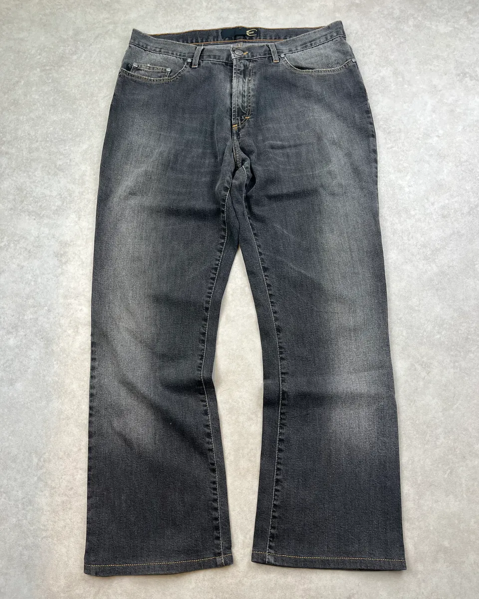2000s Cavalli Faded Grey Denim Jeans