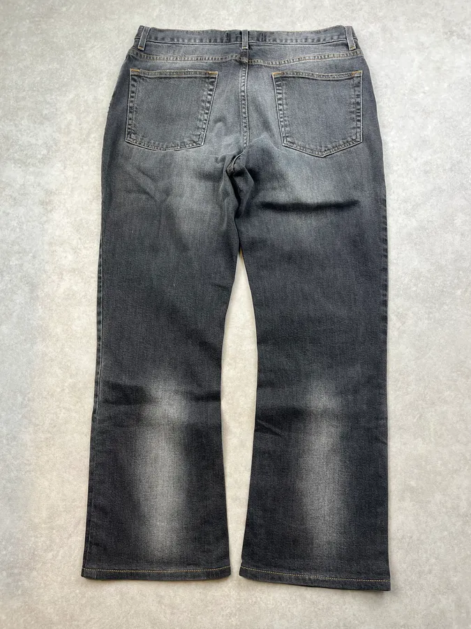 2000s Cavalli Faded Grey Denim Jeans - Image 7