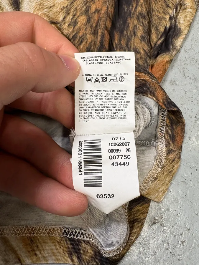 2000s Cavalli Fur Effect Savage Top - Image 11