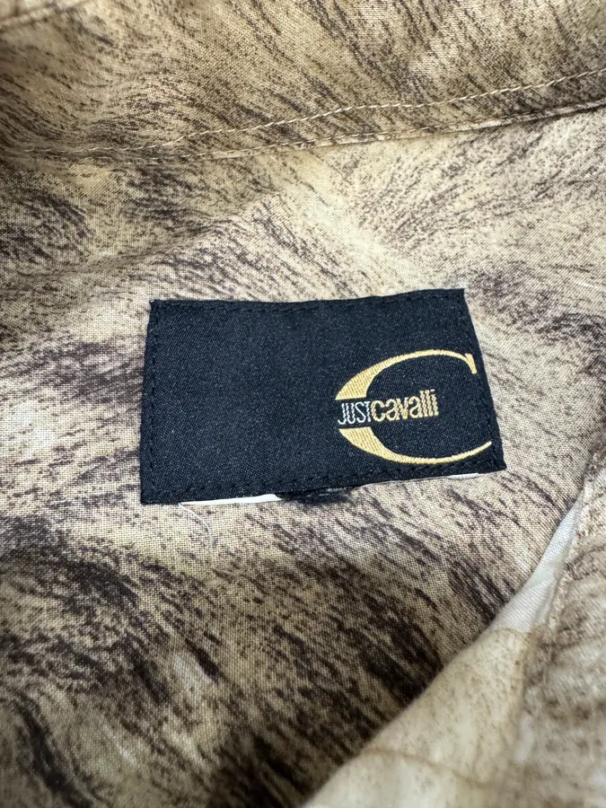 2000s Cavalli Fur Effect Shirt - Image 4