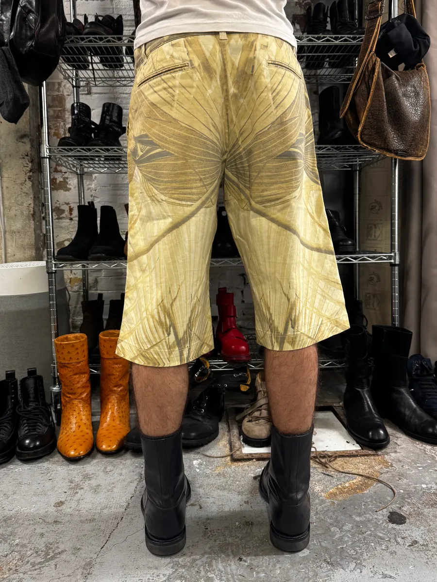 2000s Cavalli Golden Palma Shorts - Image 4