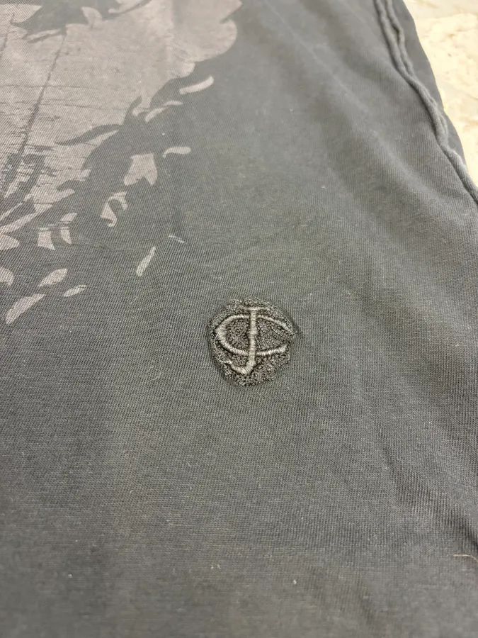 2000s Cavalli Gorilla Black T-Shirt - Image 11
