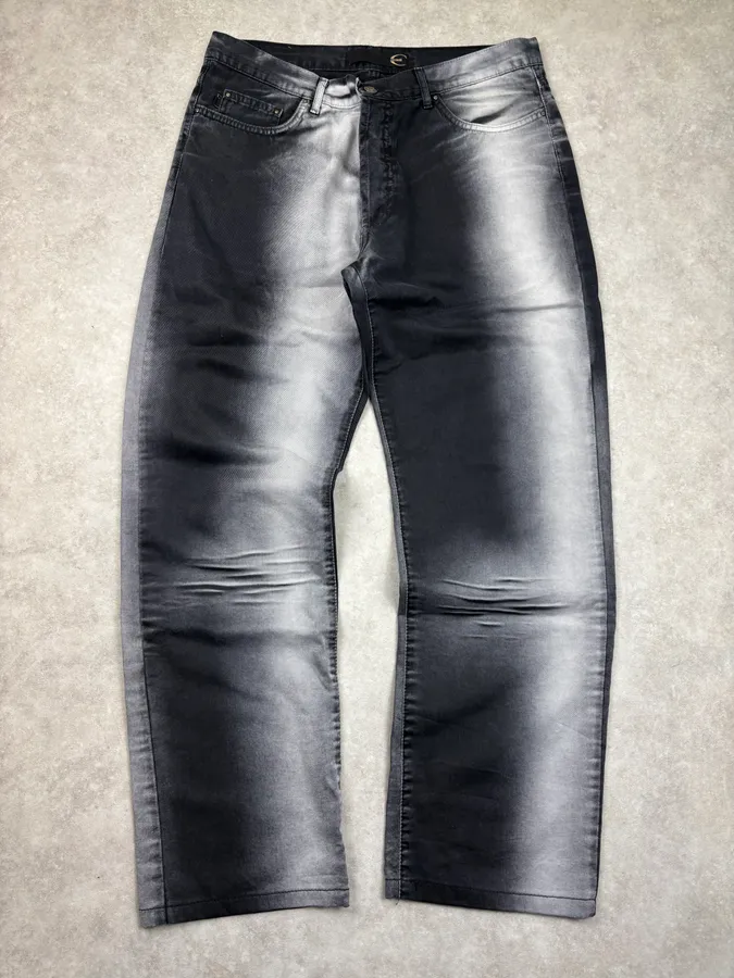 2000s Cavalli Gradient Black & Grey Pants