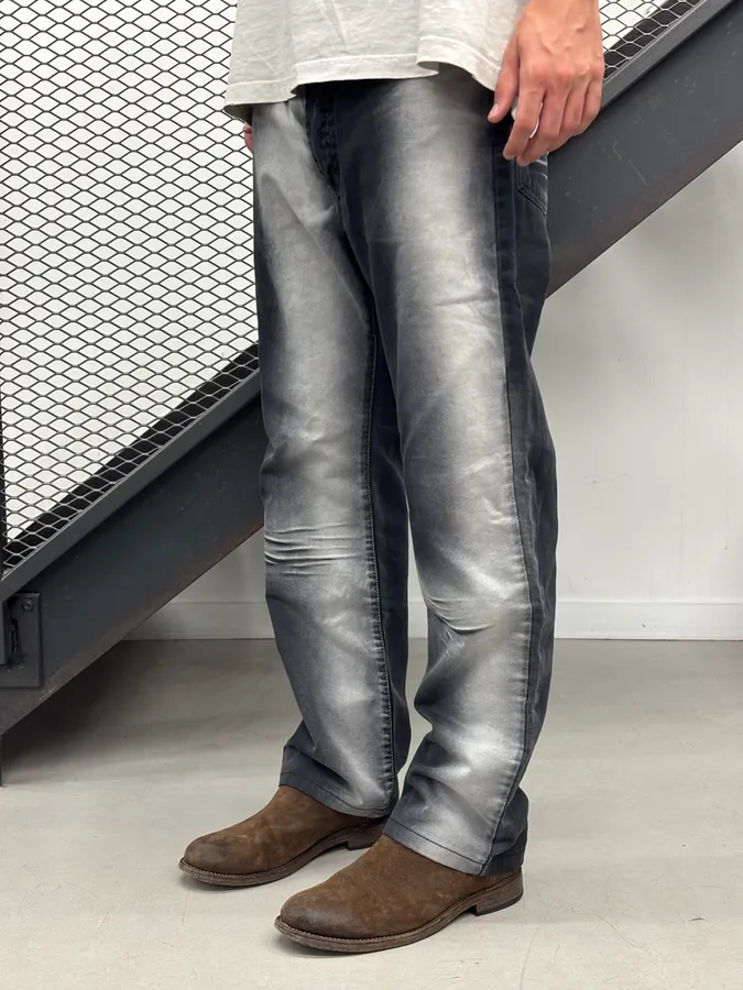 2000s Cavalli Gradient Black & Grey Pants - Image 3