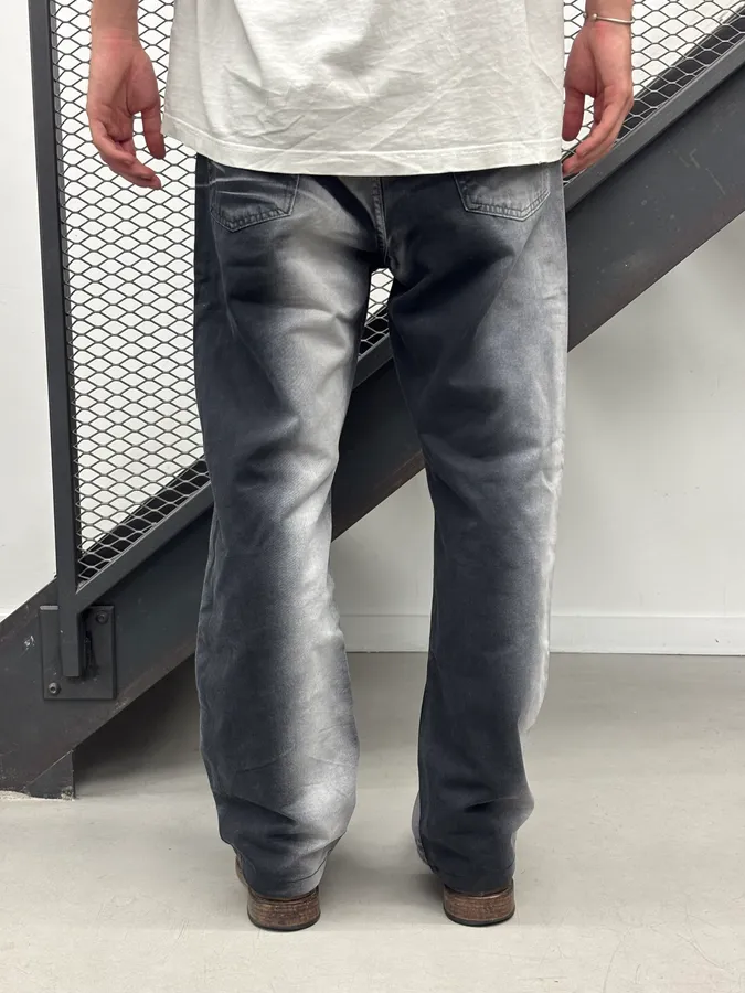 2000s Cavalli Gradient Black & Grey Pants - Image 4