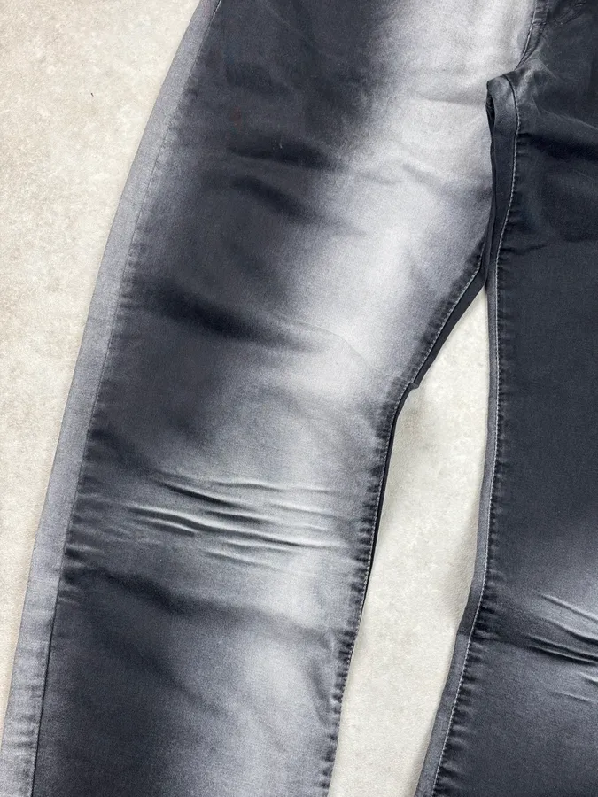 2000s Cavalli Gradient Black & Grey Pants - Image 9