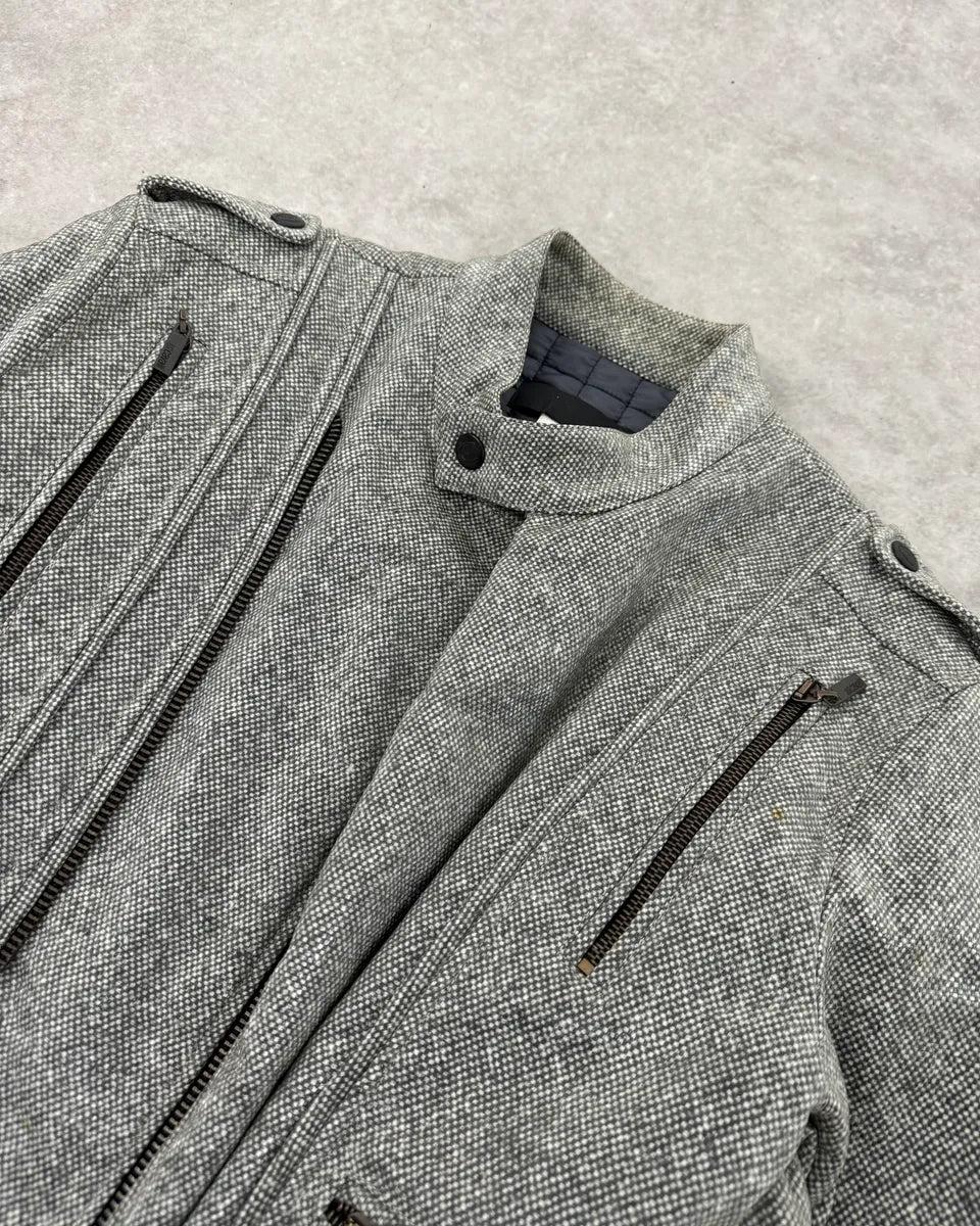 2000s Cavalli Grey Multi Zip Astro Jacket - Image 5