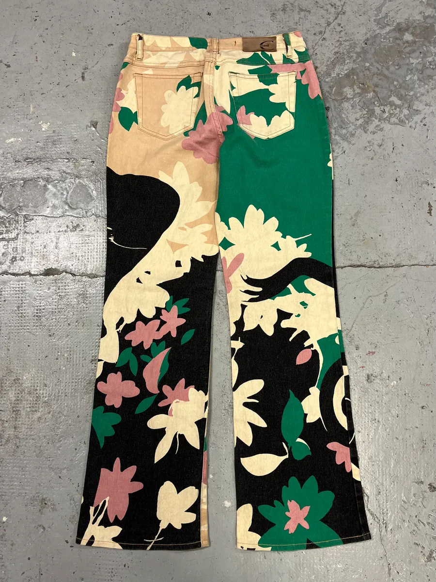 2000s Cavalli Human Artwork Contemporary Pants - Image 7