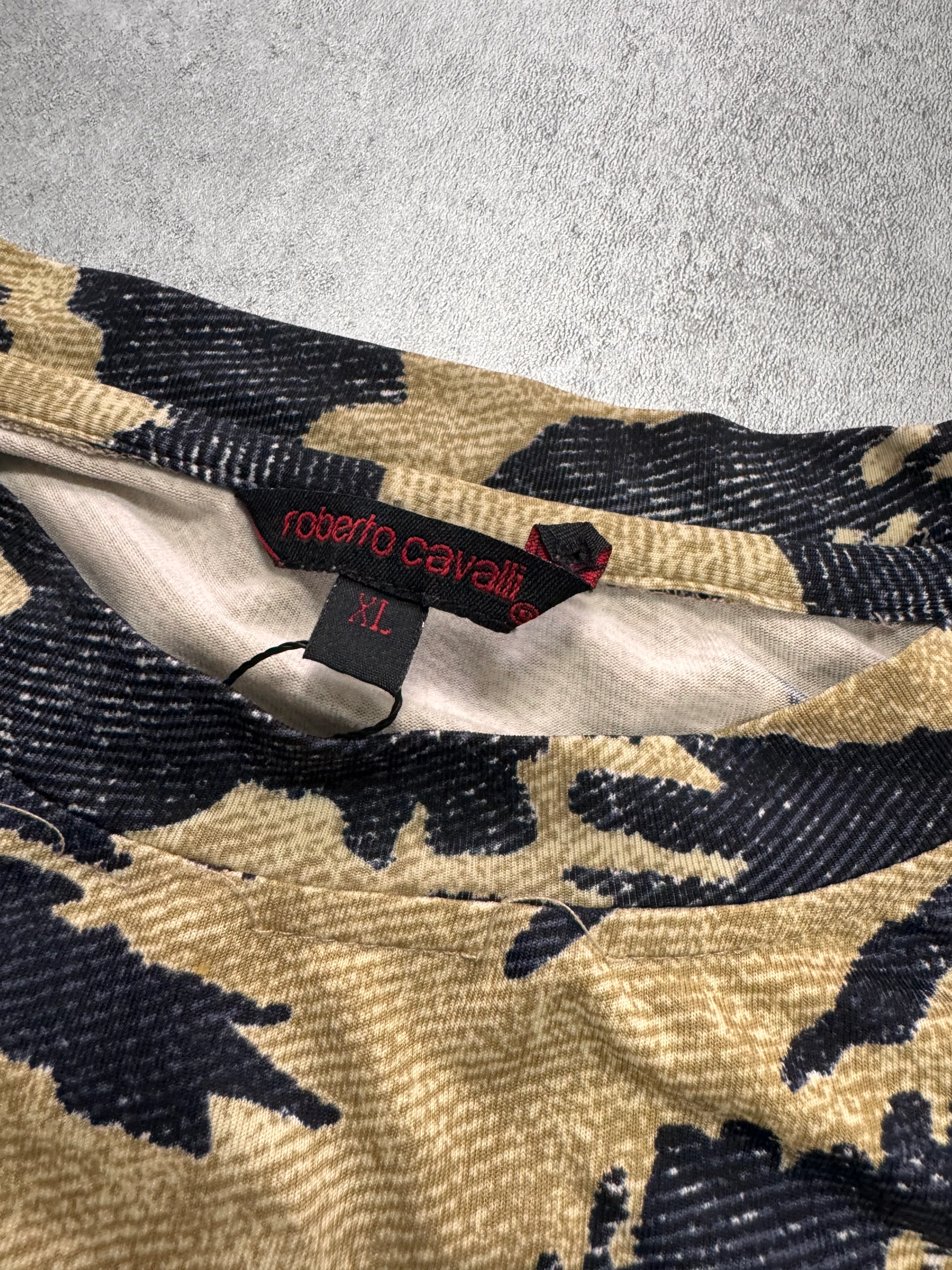 2000s Cavalli Hunter Camouflage Tee - Image 4
