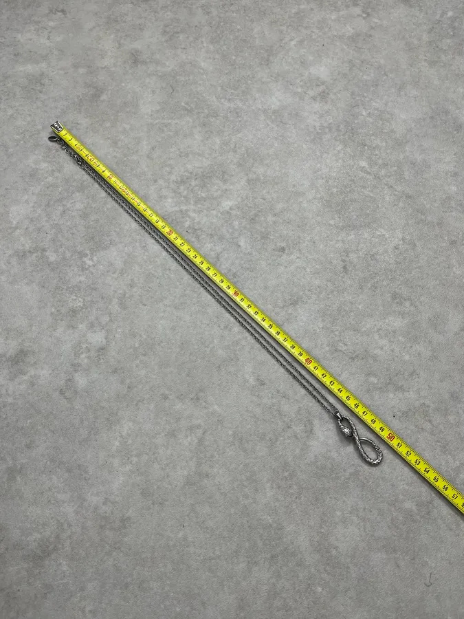 2000s Cavalli Infinity Snake Necklace - Image 8