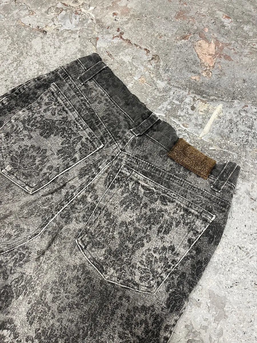 2000s Cavalli Jeans Grey Arabic Pattern Pants - Image 7