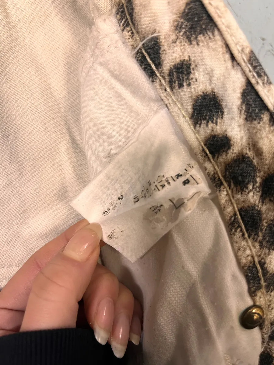2000s Cavalli Leopard Black & White Pants - Image 11