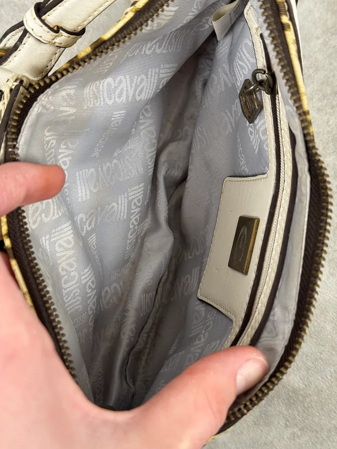2000s Cavalli Leopard Handle Bag - Image 10