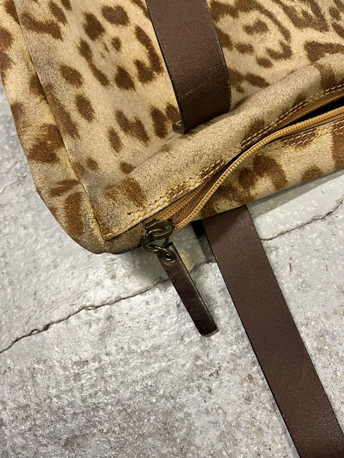 2000s Cavalli Leopard Print Handle Bag - Image 8