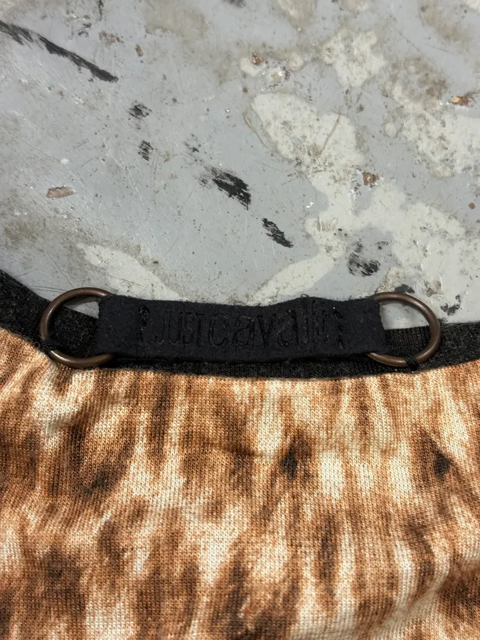 2000s Cavalli Leopard T-Shirt - Image 7