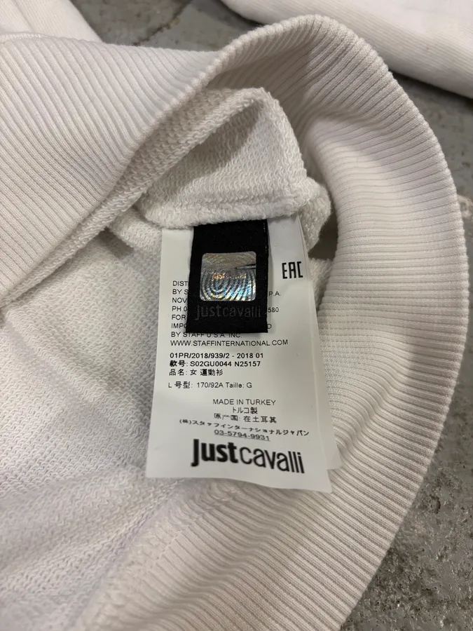 2000s Cavalli Multi Necklace White Avant-Garde Sweater - Image 11