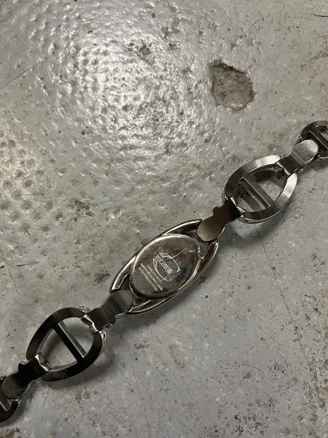 2000s Cavalli Ornament Chain Linked Watch - Image 11